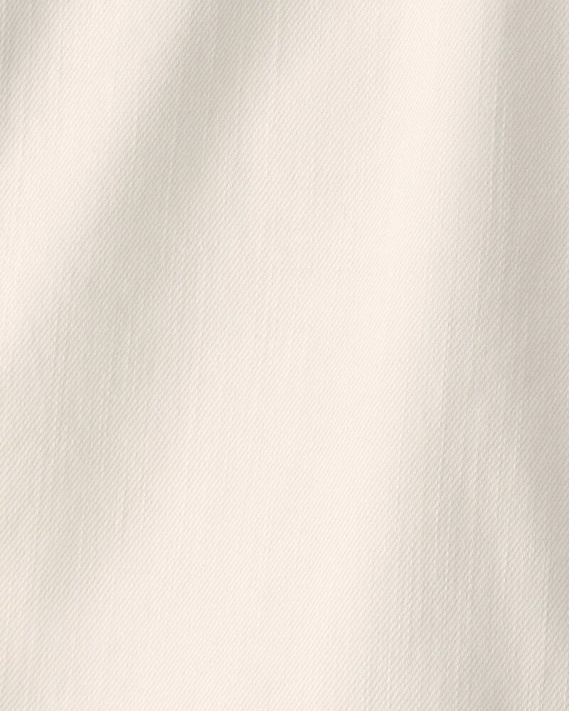 Boys Organic Cotton Shorts in Cream, image 4 of 5 slides