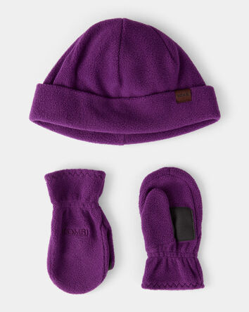 Toddler Girl KOMBI  Fleece Hat & Mitts Set , 