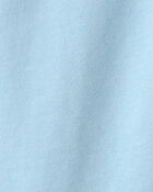 Girls French Terry Wide-Leg Pants - Blue, image 3 of 4 slides