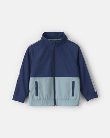 Blouson &agrave; fermeture &agrave; glissi&egrave;re et couleurs contrast&eacute;es pour tout-petit - Bleu marine, 