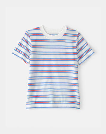 Tout-petit - T-shirt &agrave; rayures - Rouge/Blanc/Bleu, 