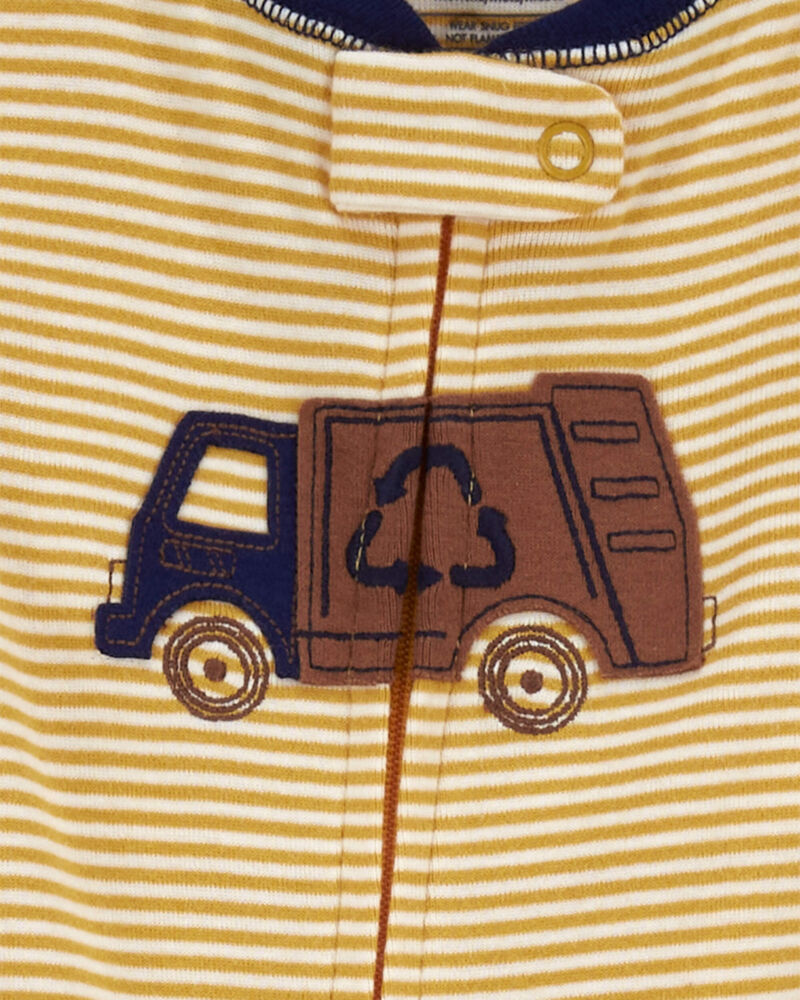 Yellow Recycle Truck Sleep & Play Pyjamas