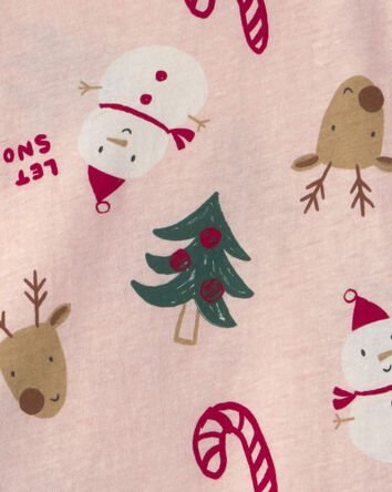 Toddler Girl Christmas Long-Sleeve Top - Pink, 