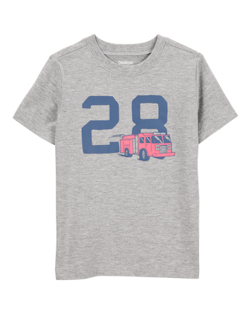 Toddler Firetruck Short-Sleeve Graphic Tee, 
