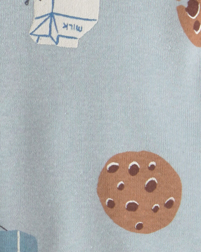 Baby Boy 4-Pack Milk & Cookies Long-Sleeve Multipack Bodysuits, image 4 of 6 slides