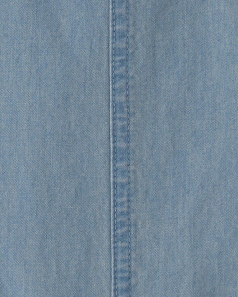 B&eacute;b&eacute; - Ensemble 2 pi&egrave;ces salopette courte et haut &agrave; motif de fourgonnette de plage &ndash; Bleu, image 4 sur 5 diapositives