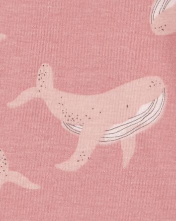 Bébé Pyjama 4 pièces en coton ajusté à baleine, 