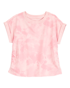 Kid Cloud Dye Cinched Tee - Pink, image 1 of 3 slides