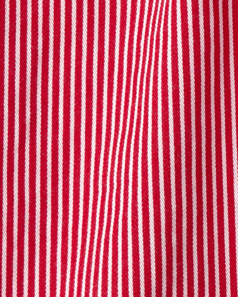 Toddler Girl Striped Wide-Leg Pants - Red, image 3 of 4 slides