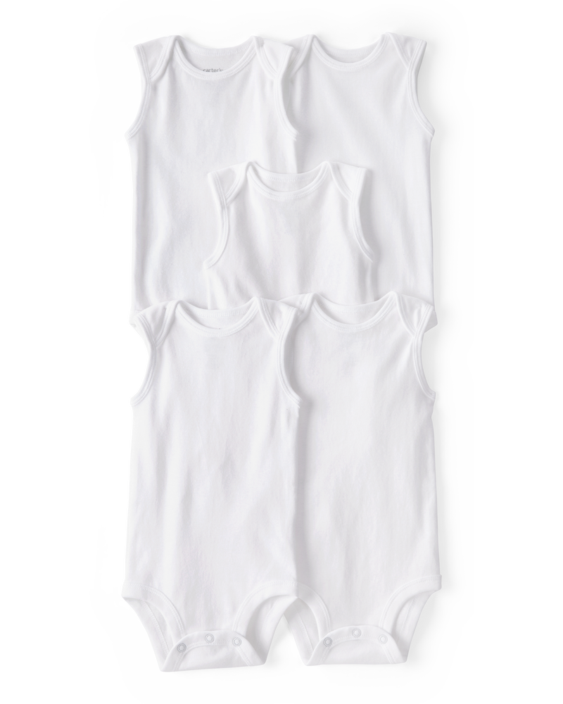 Baby 5-Pack Tank Bodysuit, image 1 of 5 slides