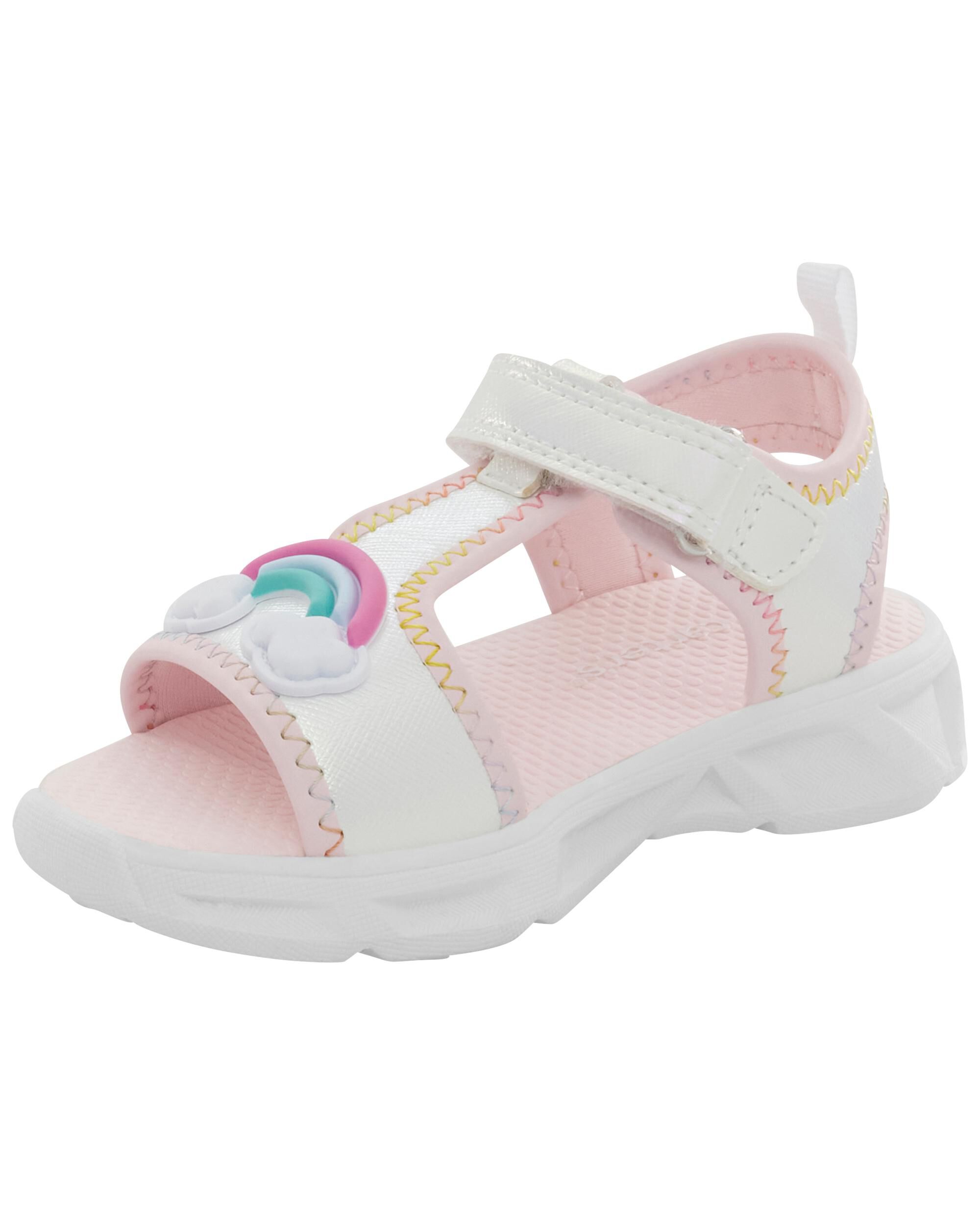 Multicolour Toddler Rainbow Light Up Sandals Carter s Oshkosh Canada