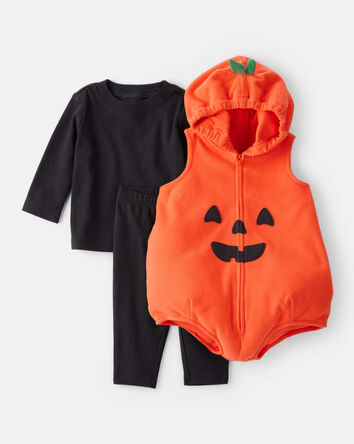 Baby 3-Piece Pumpkin Halloween Costume, 