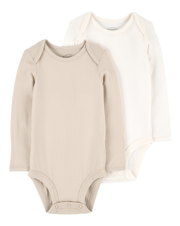 Baby 2-Piece Long-Sleeve PurelySoft Bodysuits, 