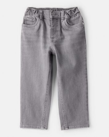 Toddler Boy Tapered Washed Jeans - Grey, 