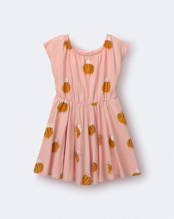 Toddler Girl Avenue Twirl&trade; Dress in Bee Print - Light Pink, 
