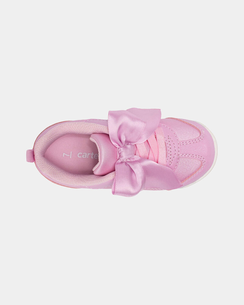 Toddler Girl Bow Casual Shoes - Pink, image 4 of 6 slides