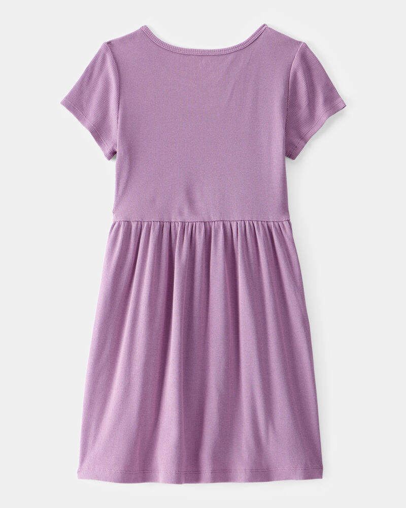 Girls Ribbed Dress, image 2 of 4 slides