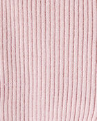B&eacute;b&eacute; fille - Ensemble 2 pi&egrave;ces haut et pantalon en tricot de coton biologique &agrave; motif de fleurs sauvages, image 3 sur 4 diapositives