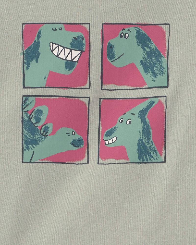 Toddler Boy Dinosaur Long-Sleeve Graphic Tee - Green, image 2 of 3 slides