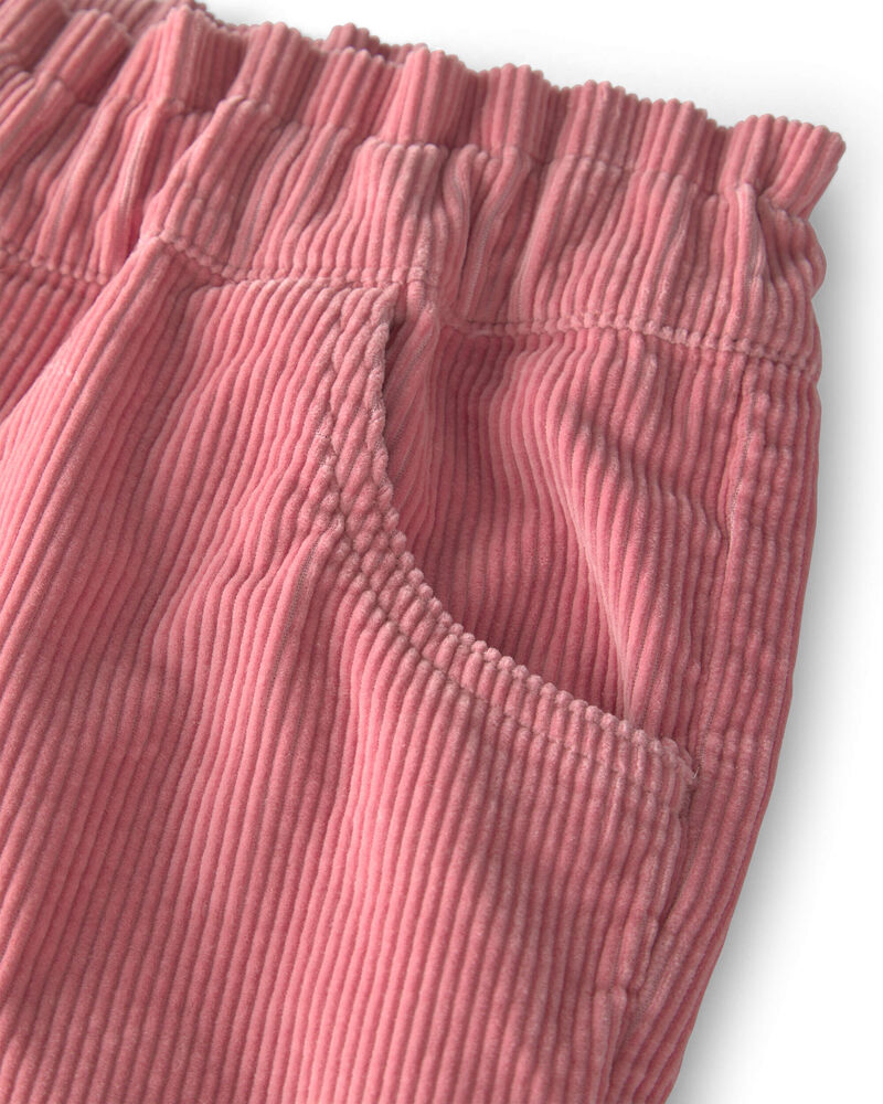 Filles - Pantalon &agrave; enfiler en velours c&ocirc;tel&eacute; de coton biologique, image 3 sur 4 diapositives