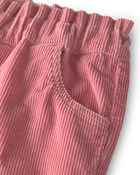 Filles - Pantalon &agrave; enfiler en velours c&ocirc;tel&eacute; de coton biologique, image 3 sur 4 diapositives