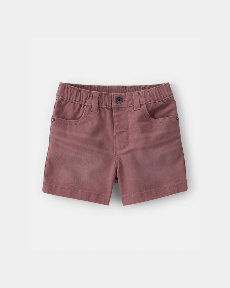 Toddler Boy Twill Pull-On Shorts - Brown, image 1 of 4 slides