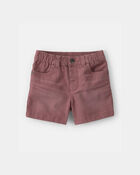 Toddler Boy Twill Pull-On Shorts - Brown, image 1 of 4 slides