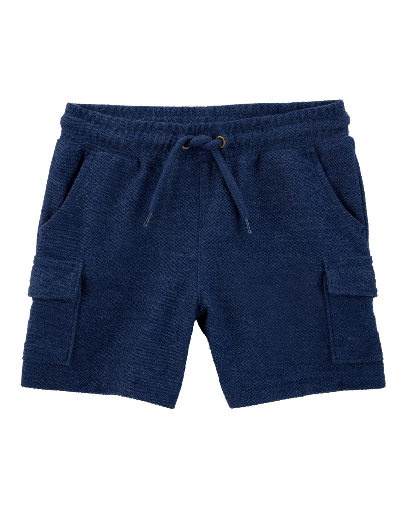 Toddler Cotton Shorts - Navy, image 1 of 5 slides
