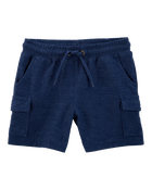 Toddler Cotton Shorts - Navy, image 1 of 5 slides