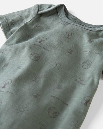 Baby 3-Pack Organic Cotton Rib Bodysuits, 