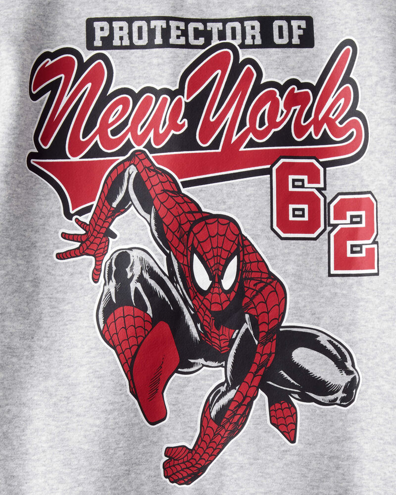 Boys &copy;Marvel Spider-Man Pullover Sweatshirt - Grey, image 4 of 4 slides