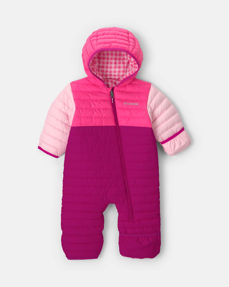 B&eacute;b&eacute; fille - Combinaison d&rsquo;hiver r&eacute;versible Columbia Powder Lite&trade; II - Rose, image 2 sur 5 diapositives