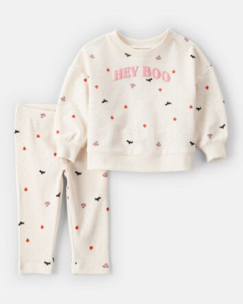 Bébé Ensemble d’Halloween 2 pièces Hey Boo - Crème, 