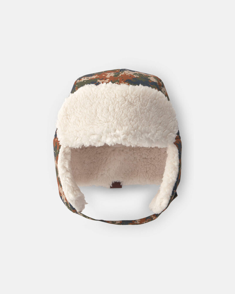 Boys Kombi Drift Aviator Hat - Green Camo, image 1 of 3 slides