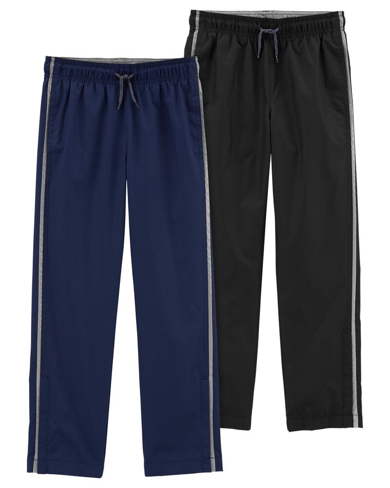 Kid 2-Pack Active Reflective Warm-Up Pants, image 1 of 1 slides