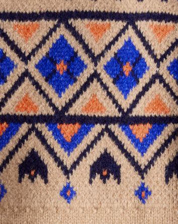 Boys Fair Isle Sweater - Brown, 