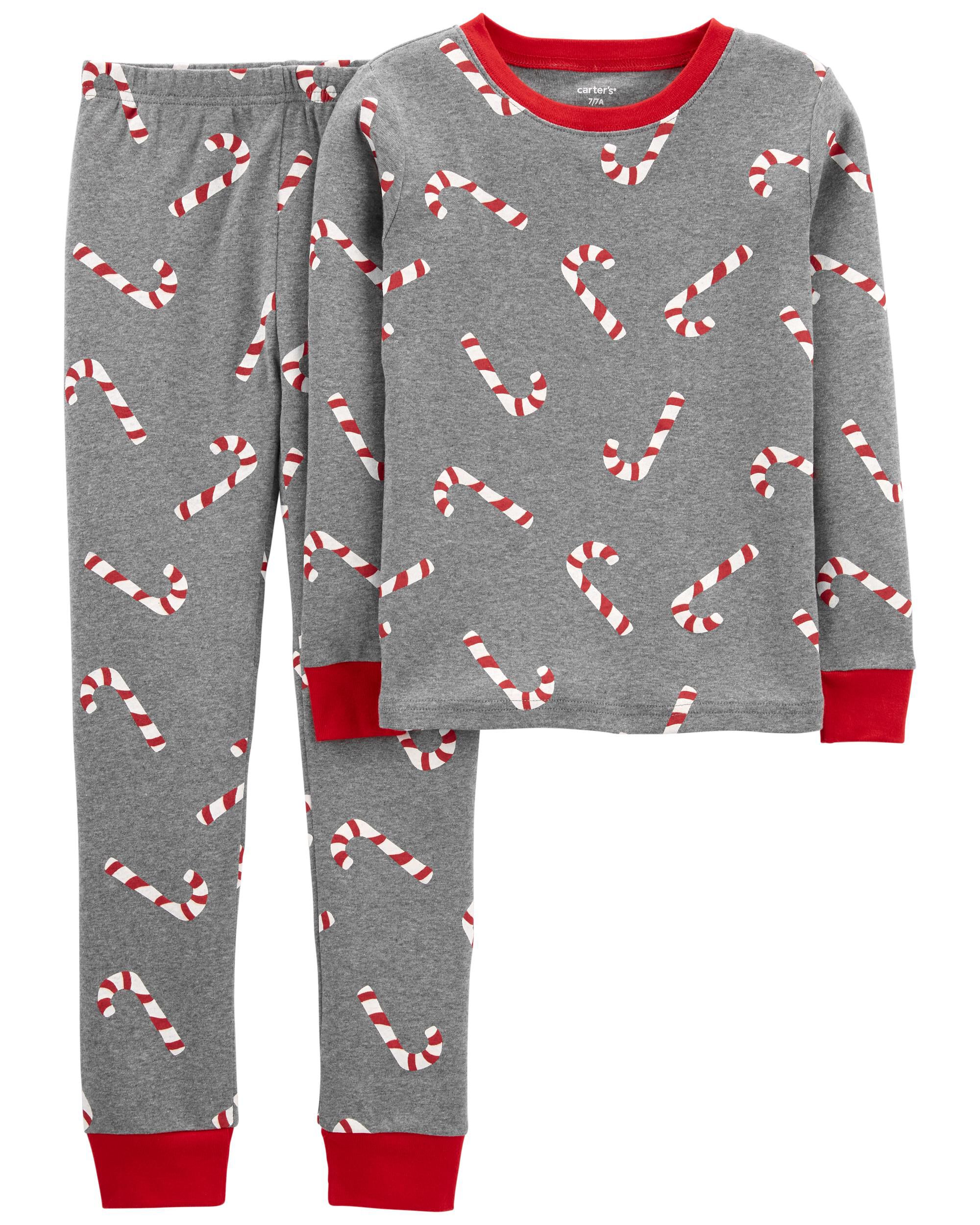 Carters candy cane hotsell pajamas