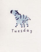 Baby 7-Pack Days Of The Week Short-Sleeve Cotton Bodysuits, image 4 of 9 slides