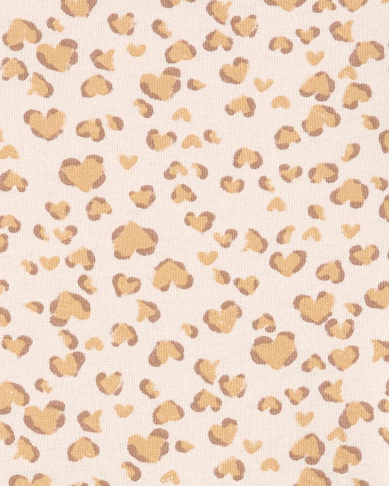 Girls Cheetah Animal Print Short-Sleeve Dress, image 3 of 4 slides