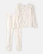 Tout-petit - Ensemble pyjama 2 pi&egrave;ces PurelySoft, constellation - Cr&egrave;me, image 1 sur 5 diapositives