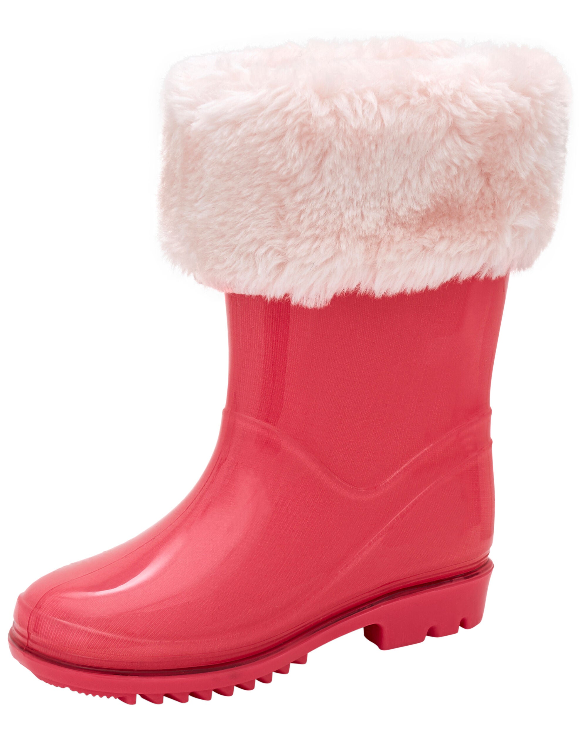 Pink fur lined boots hot sale