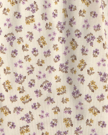 Baby Girl 3-Pack Floral Long-Sleeve Multipack Bodysuits  - Purple, 