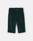 Baby Boy 2-Piece Christmas Twill Long-Sleeve Top & Pant Set - Cream/Green, image 2 of 5 slides
