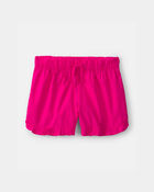 Filles - Short &agrave; ourlet festonn&eacute; - Rose, image 1 sur 3 diapositives
