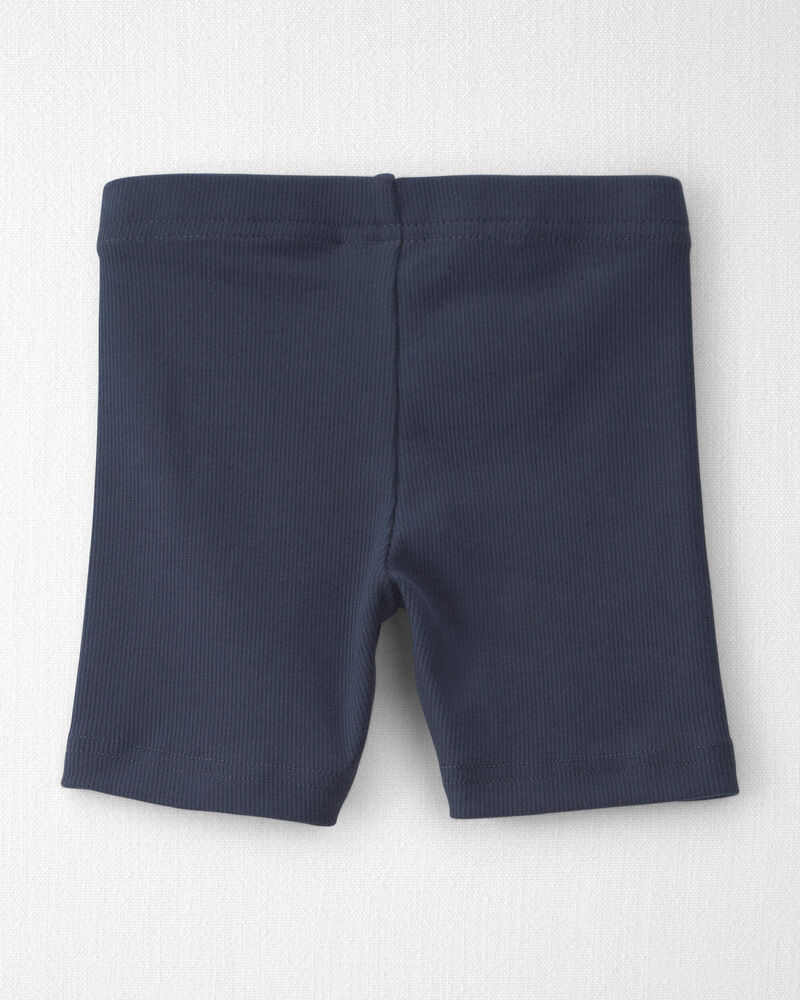 Toddler Girl 2-Pack Organic Cotton Ribbed Pedal  Shorts, image 2 of 6 slides