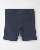 Toddler Girl 2-Pack Organic Cotton Ribbed Pedal  Shorts, image 2 of 6 slides