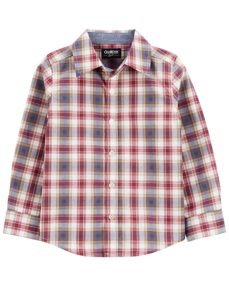 Baby Plaid Button-Front Shirt, image 1 of 4 slides