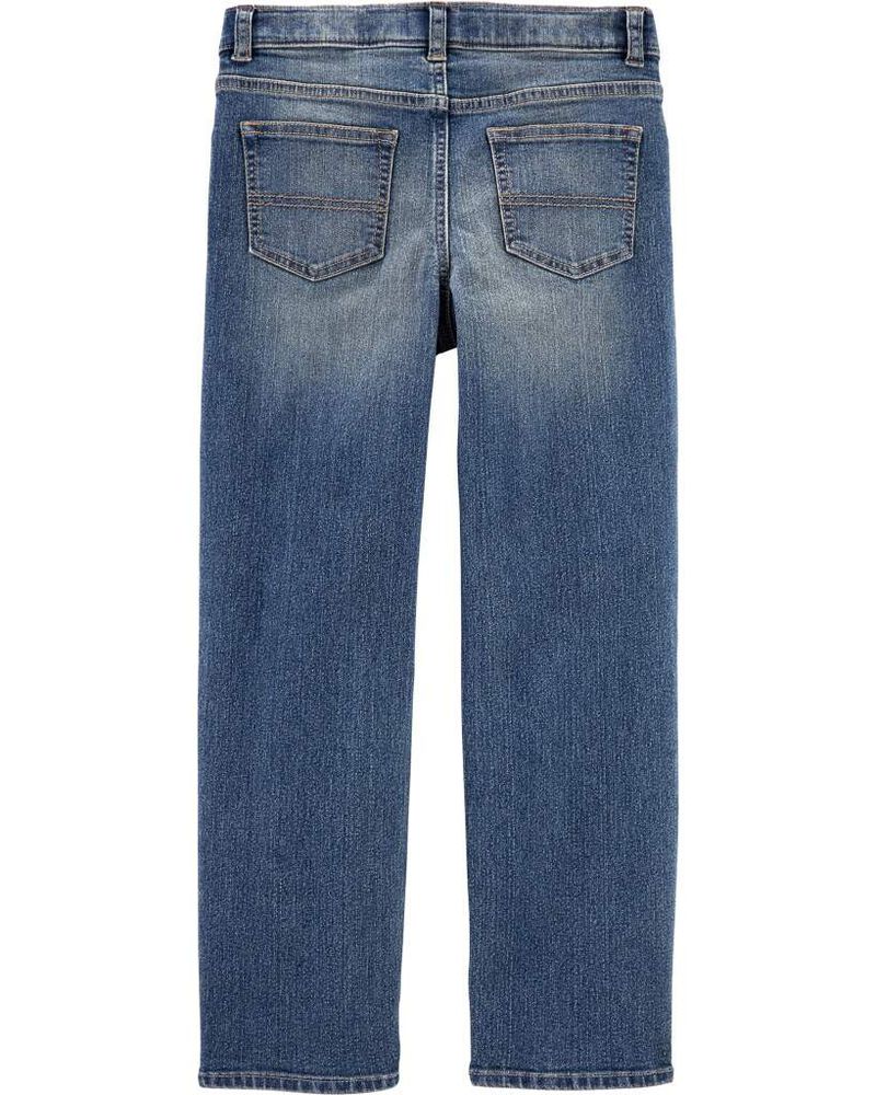 Boys Medium Faded Wash Classic Jeans, image 2 of 7 slides