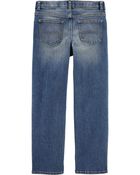 Boys Medium Faded Wash Classic Jeans, image 2 of 7 slides