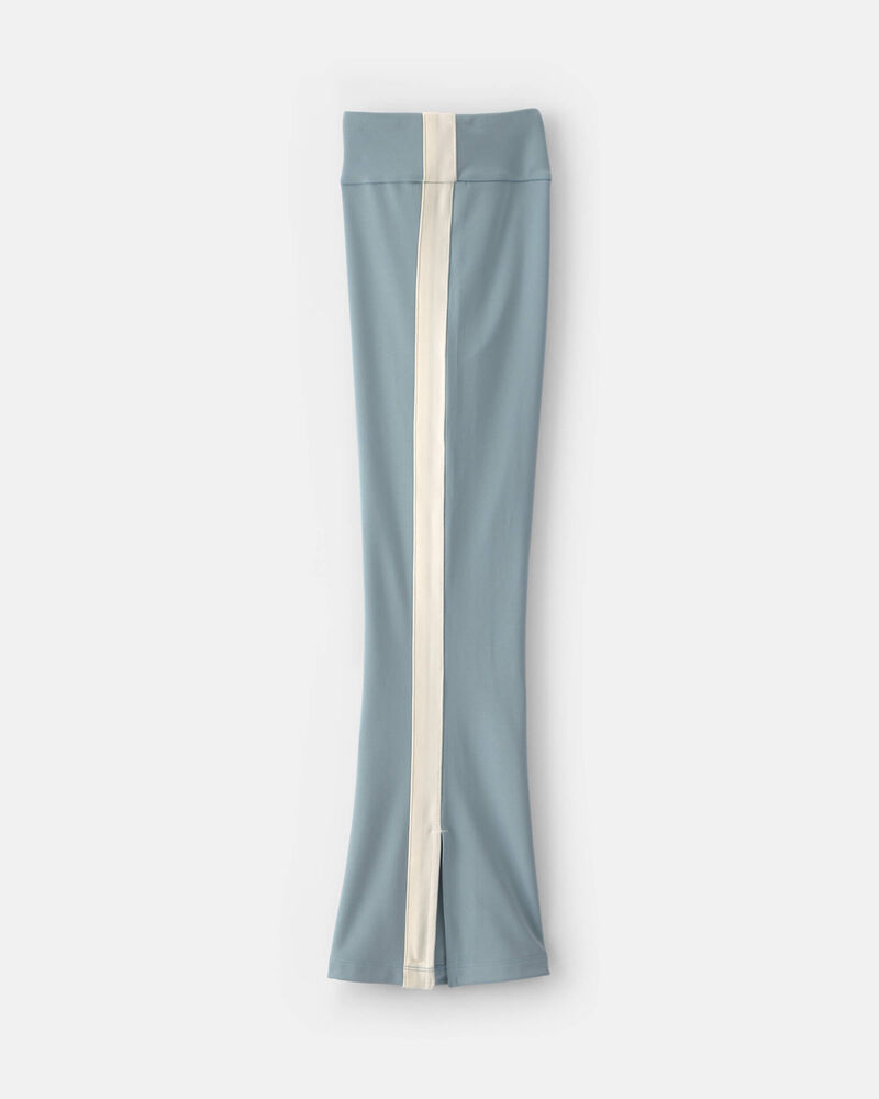 Girls Pull-On Stretch Active Flare Leggings - Blue, image 3 of 5 slides